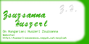 zsuzsanna huszerl business card
